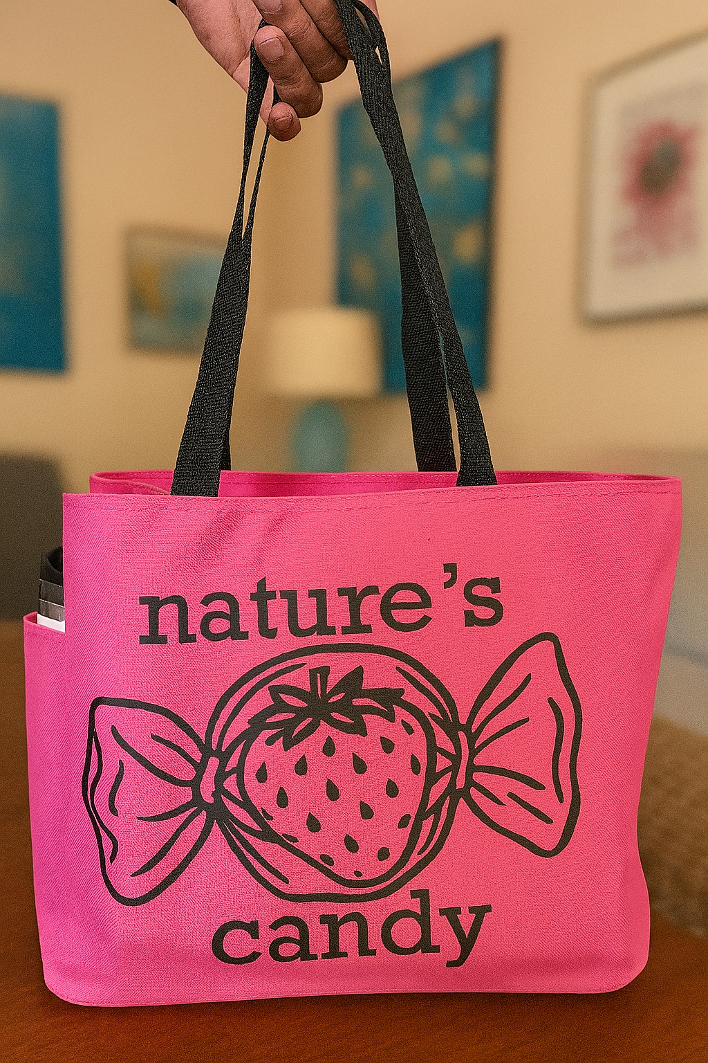 Nature's Candy Grocery Tote Bag