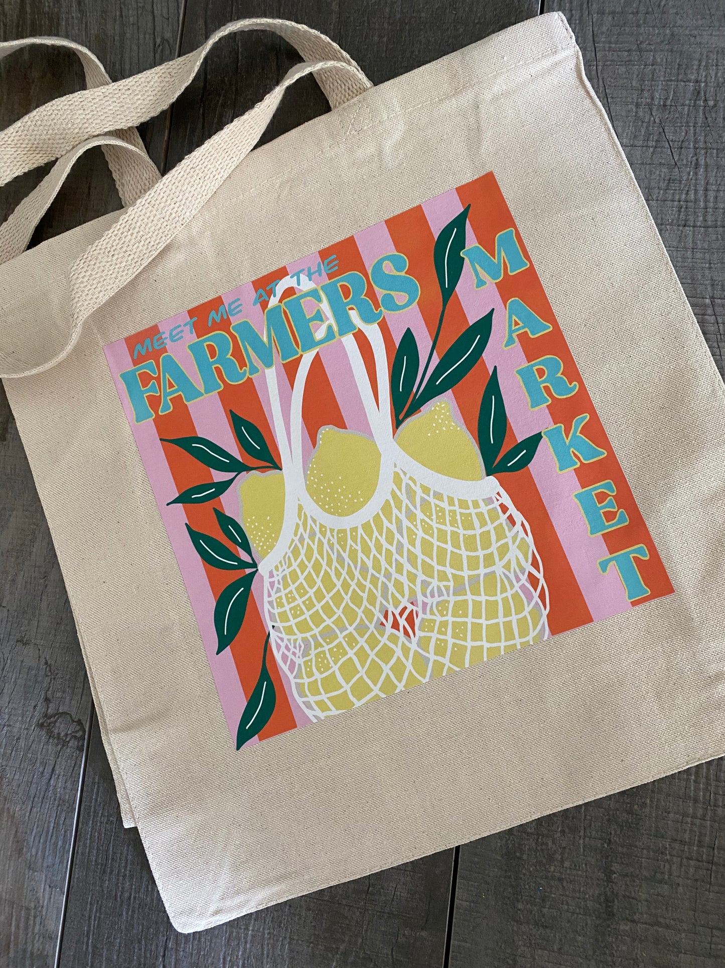 Lemon Farmers Market Bag