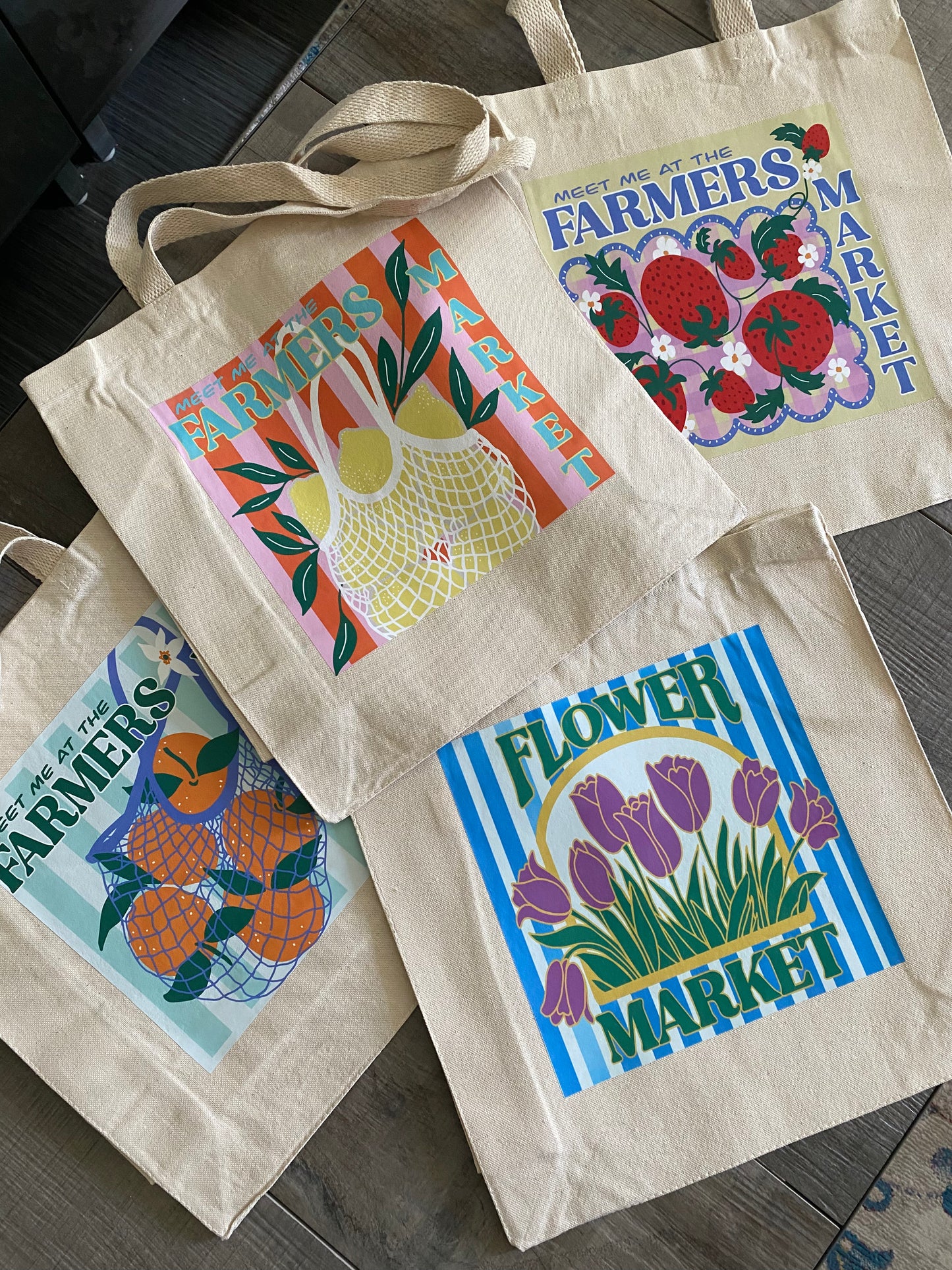 Lemon Farmers Market Bag