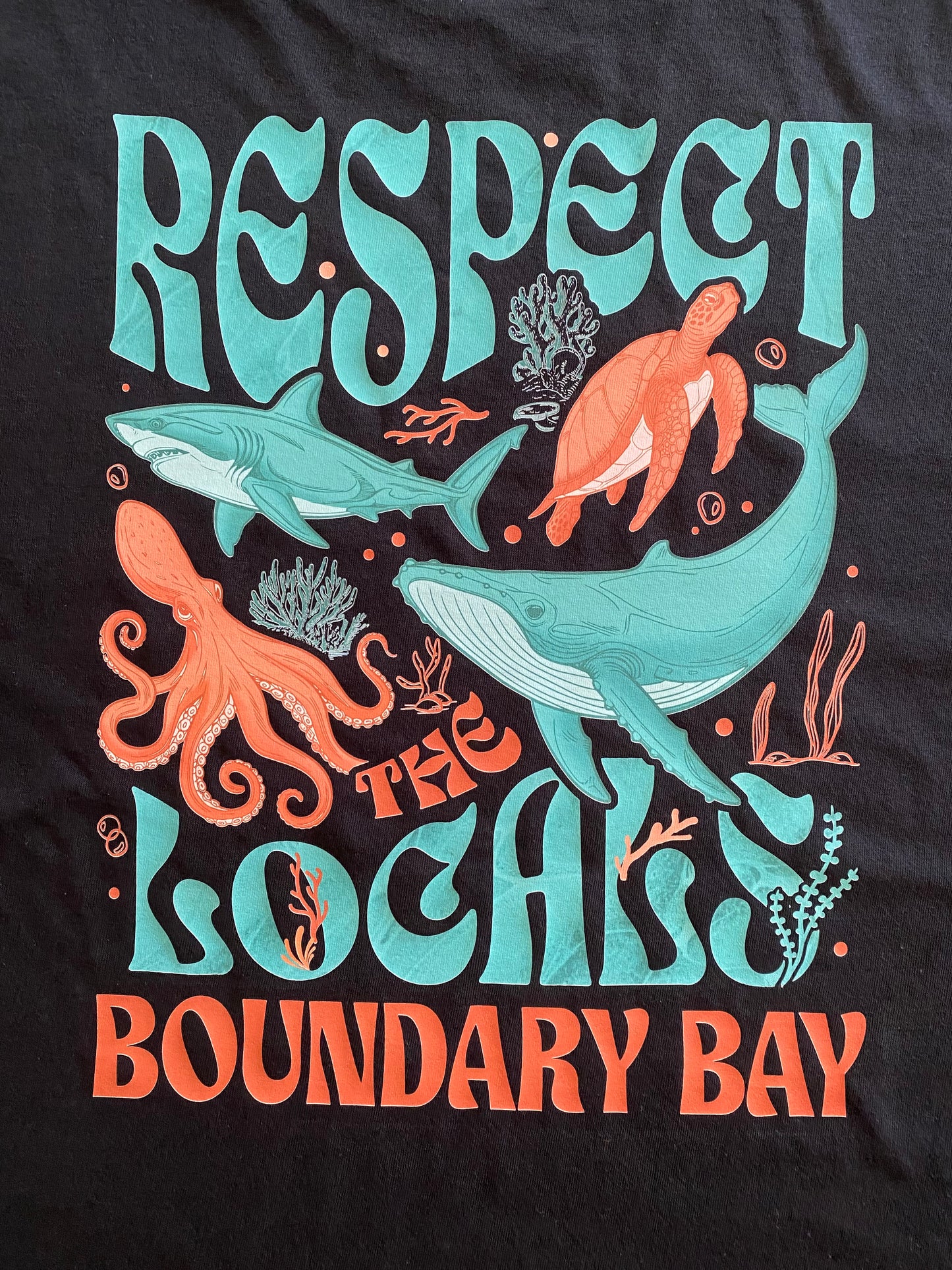 Respect The Locals BOUNDARY BAY Black Tee