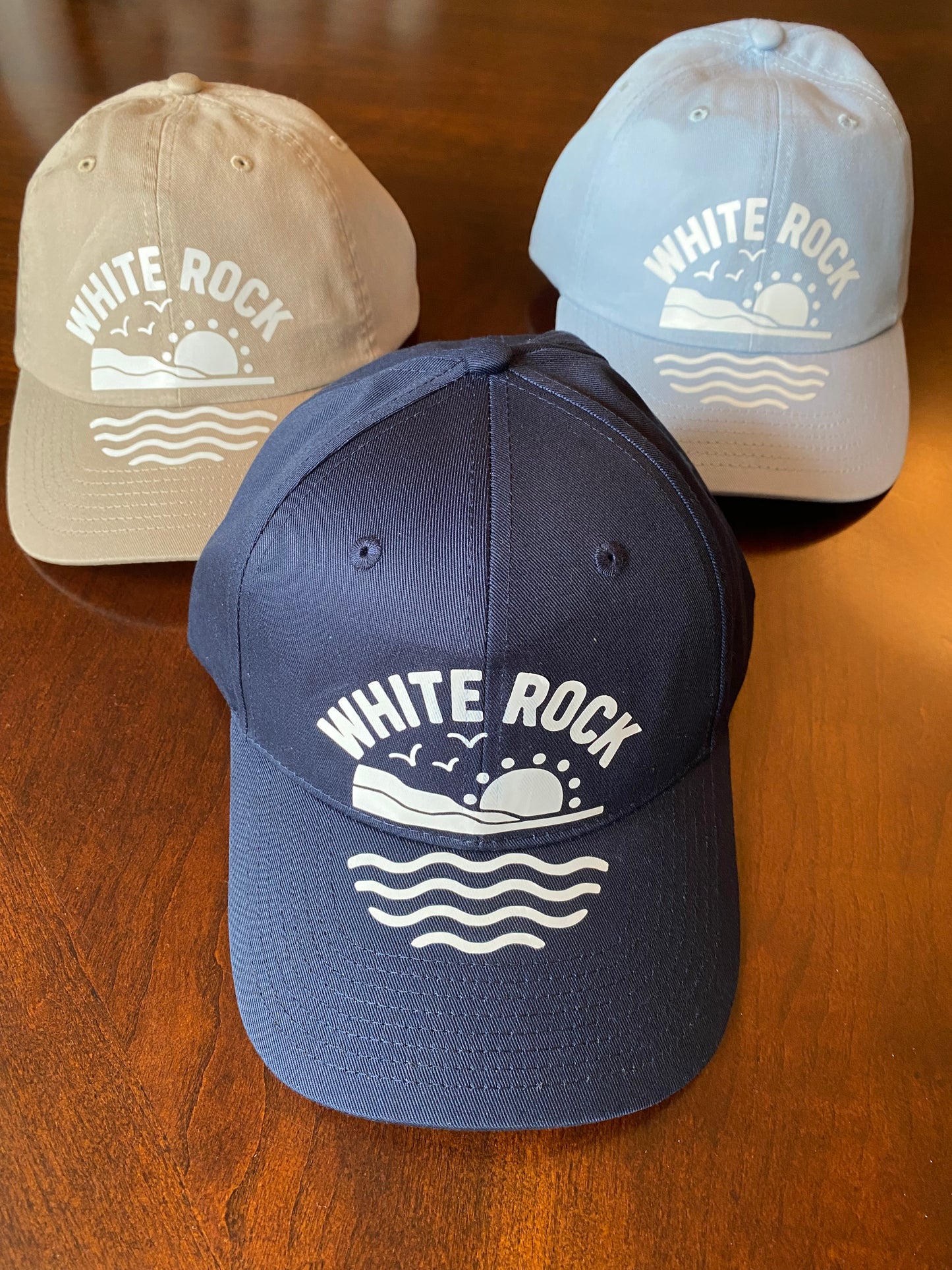 White Rock Ocean Scene Cap