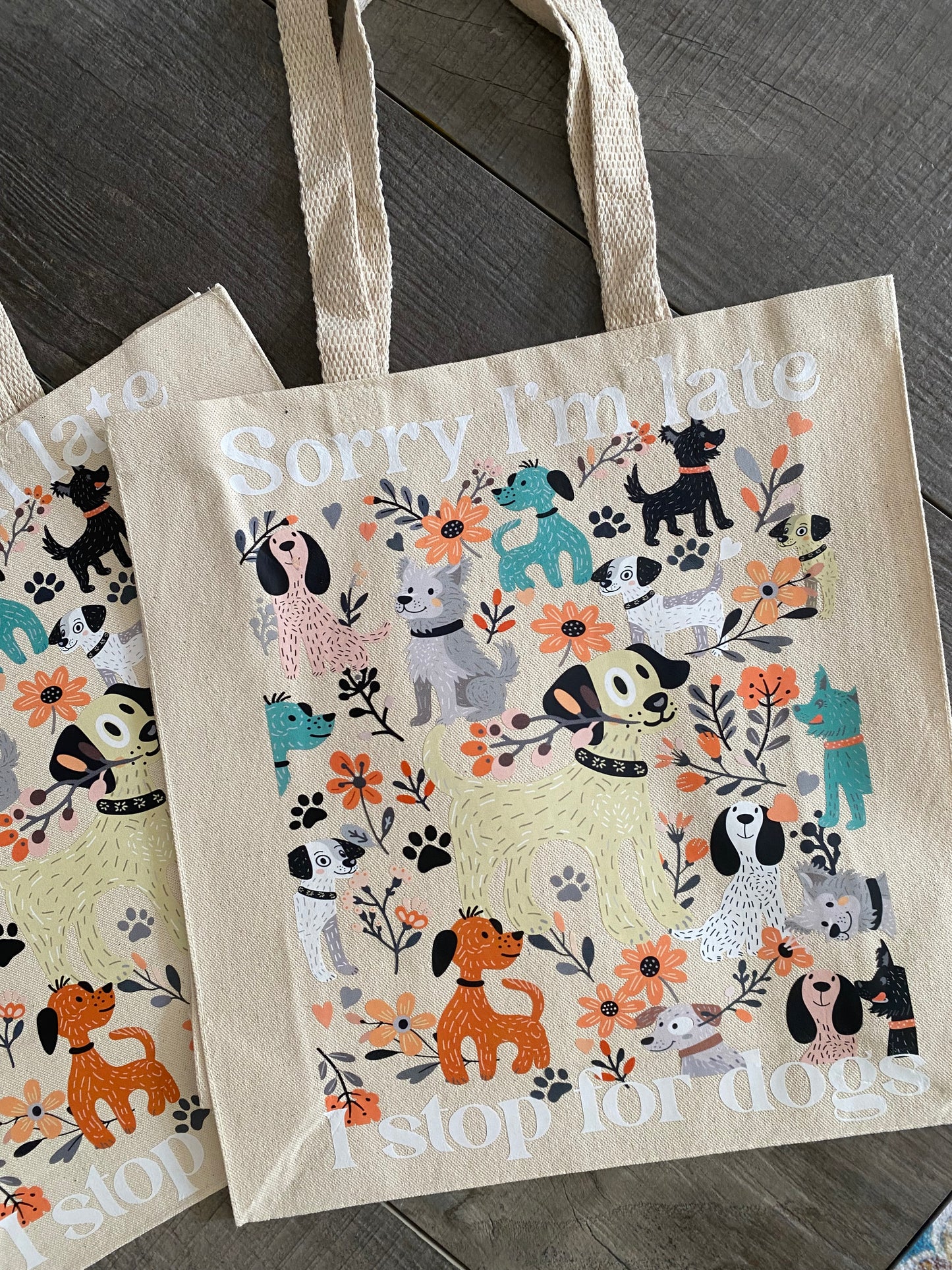 I STOP FOR DOGS Tote Bag