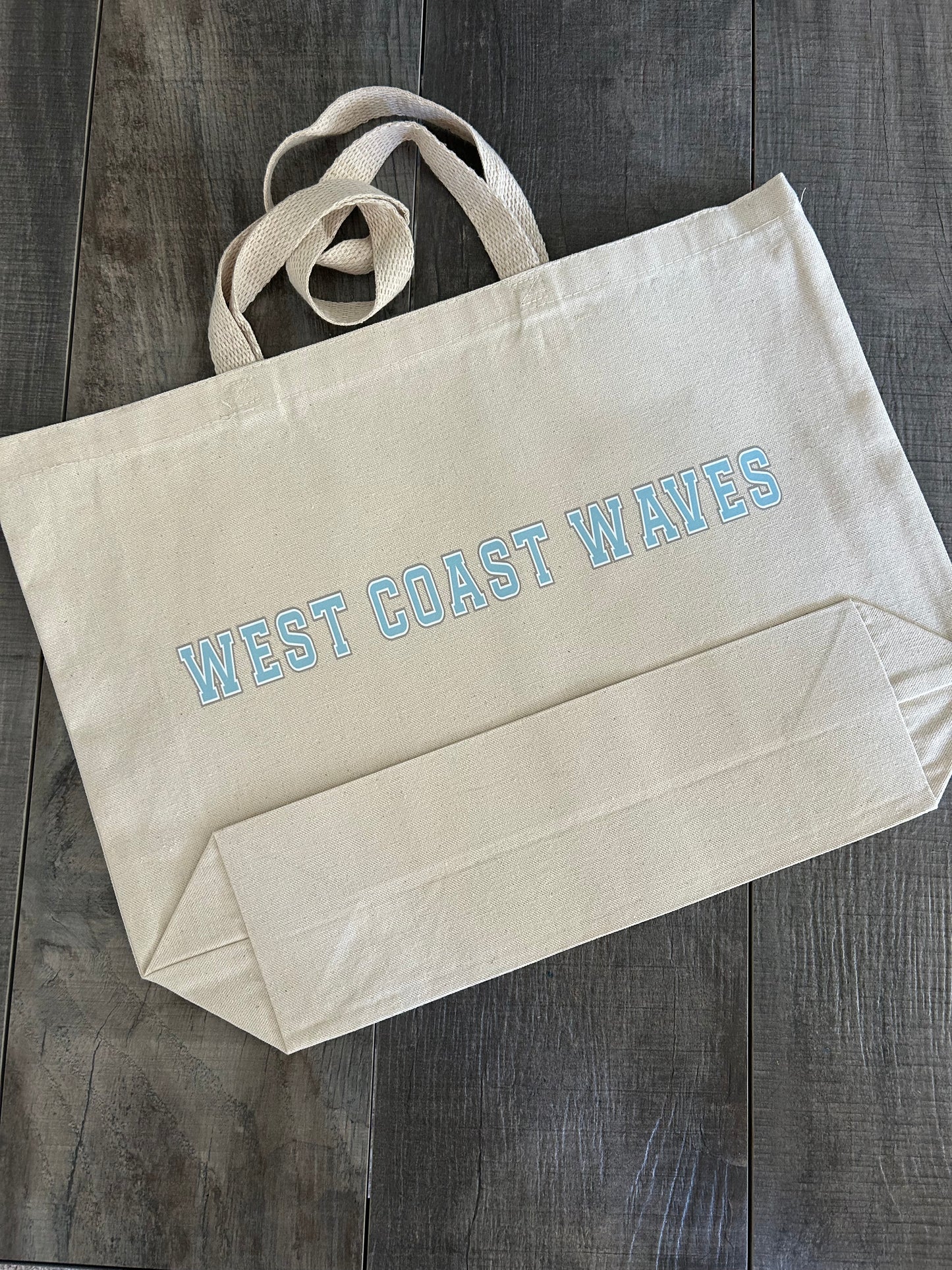 West Coast Waves Beach Bag