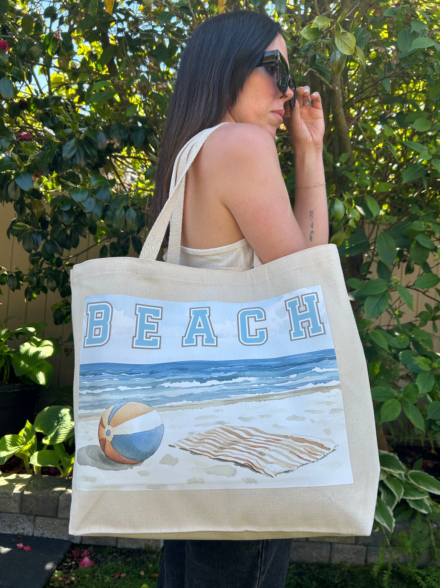 West Coast Waves Beach Bag
