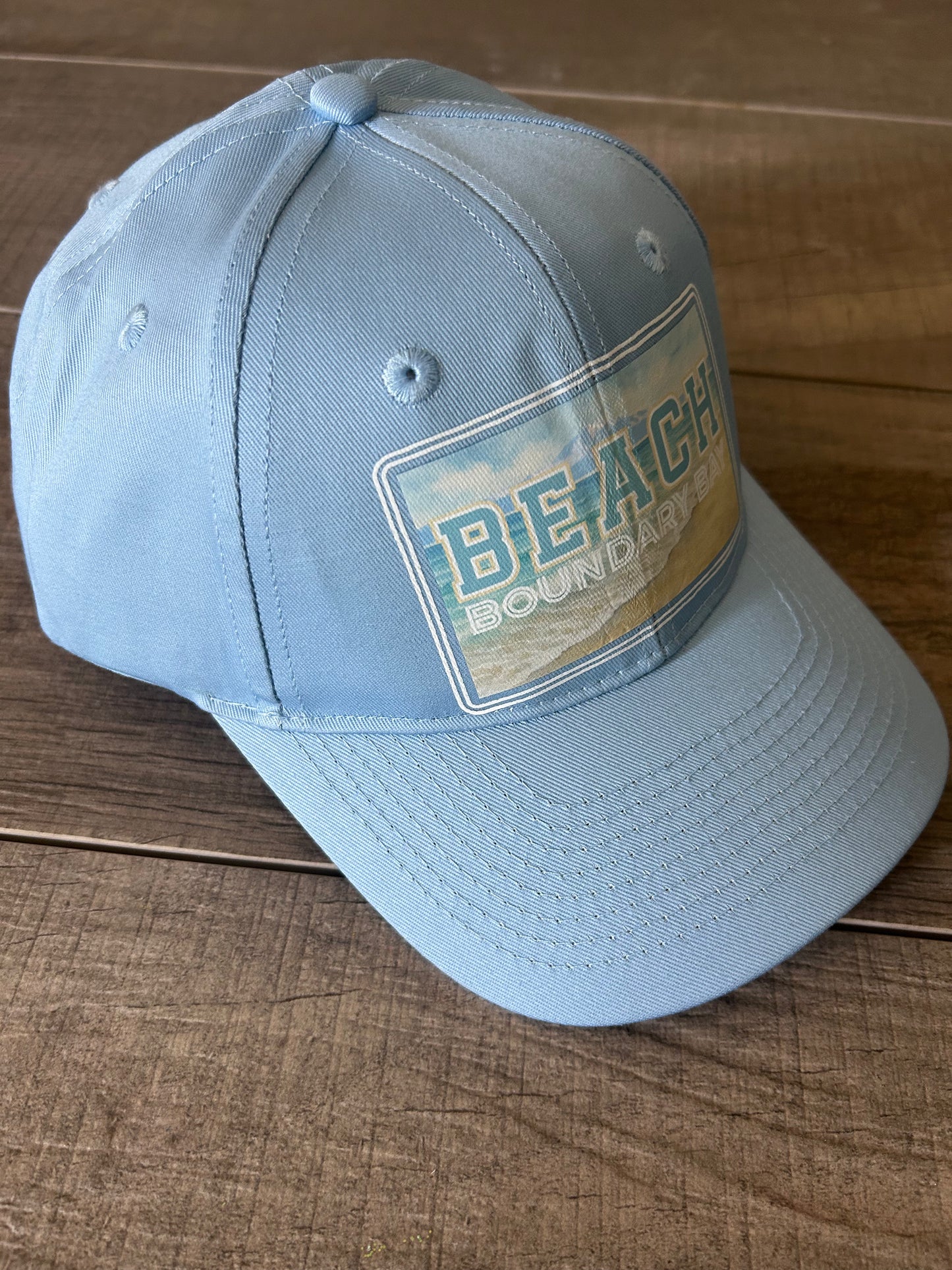 Beach Boundary Bay Blue Hat
