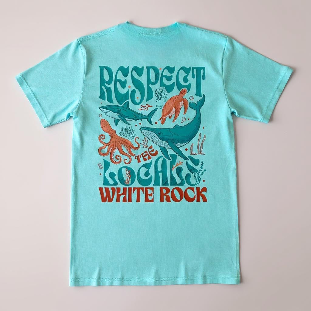 Respect The Locals WHITE ROCK Tee