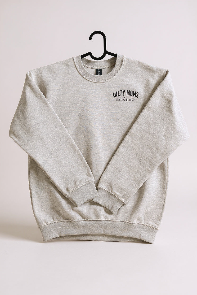 Salty Moms Beach Club Crew Sweatshirt
