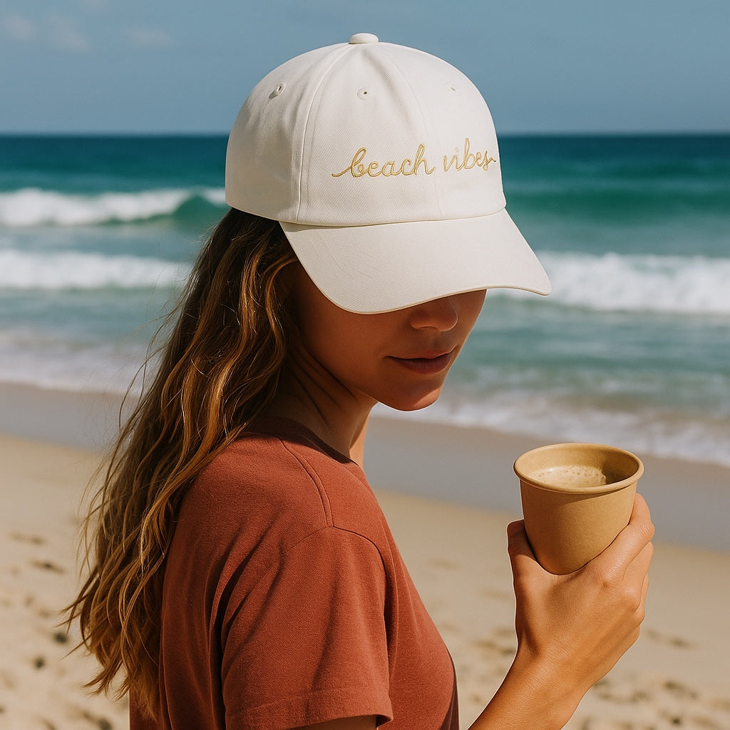 Beach Vibes Cap (White)
