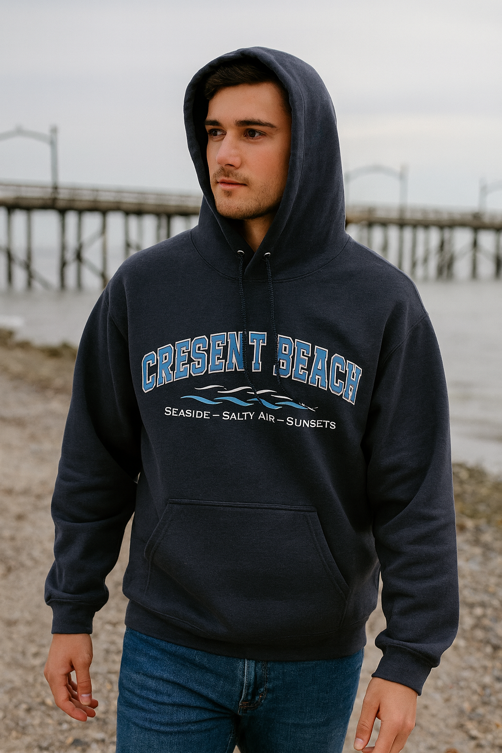 CRESCENT BEACH Varsity Hoodie