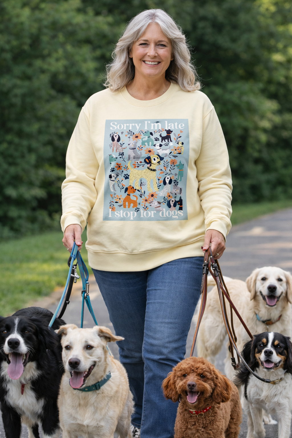 I STOP FOR DOGS Sweatshirt