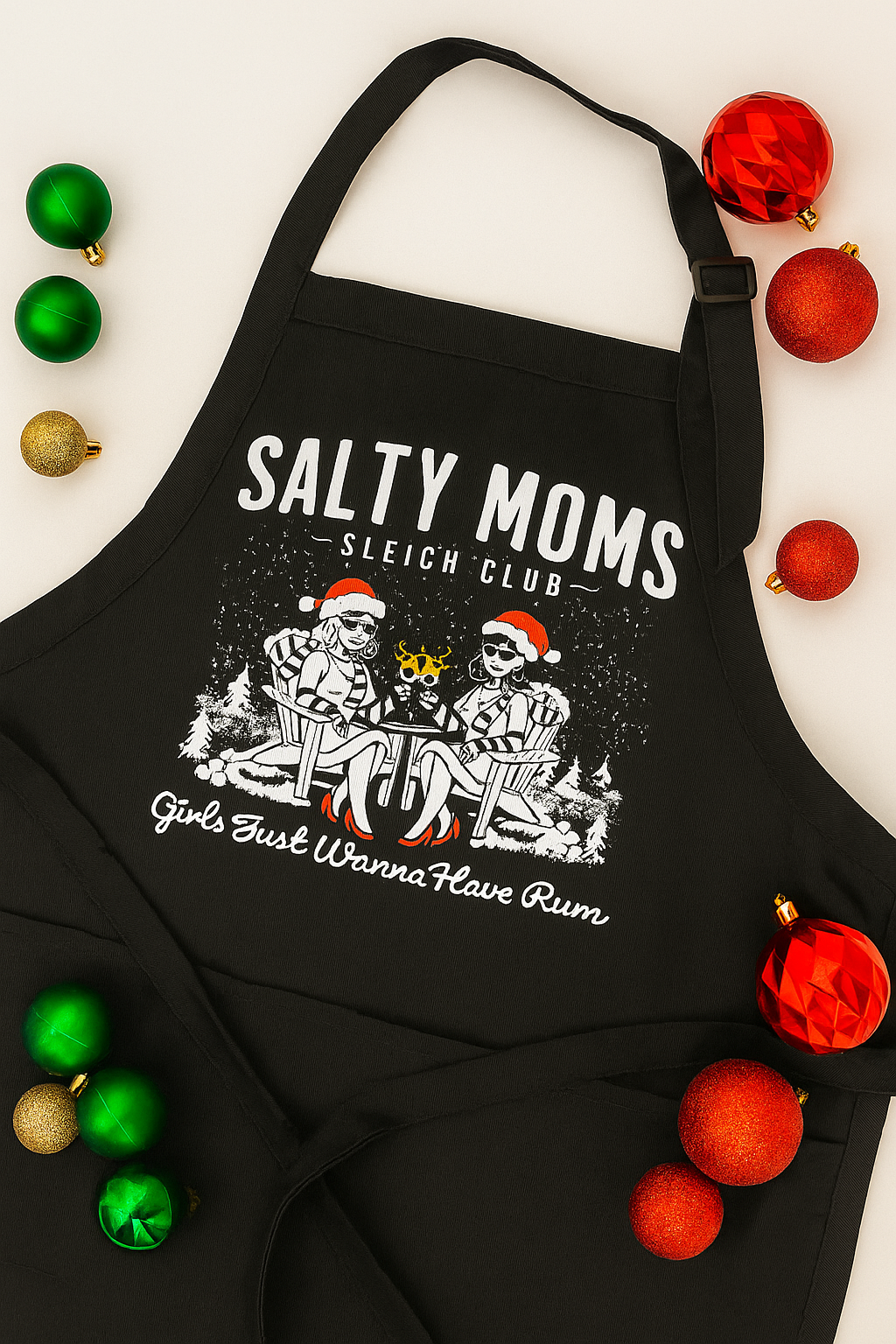 SALTY MOMS SLEIGH CLUB Apron