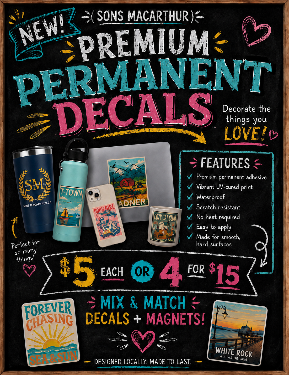 PREMIUM PERMANENT DECALS