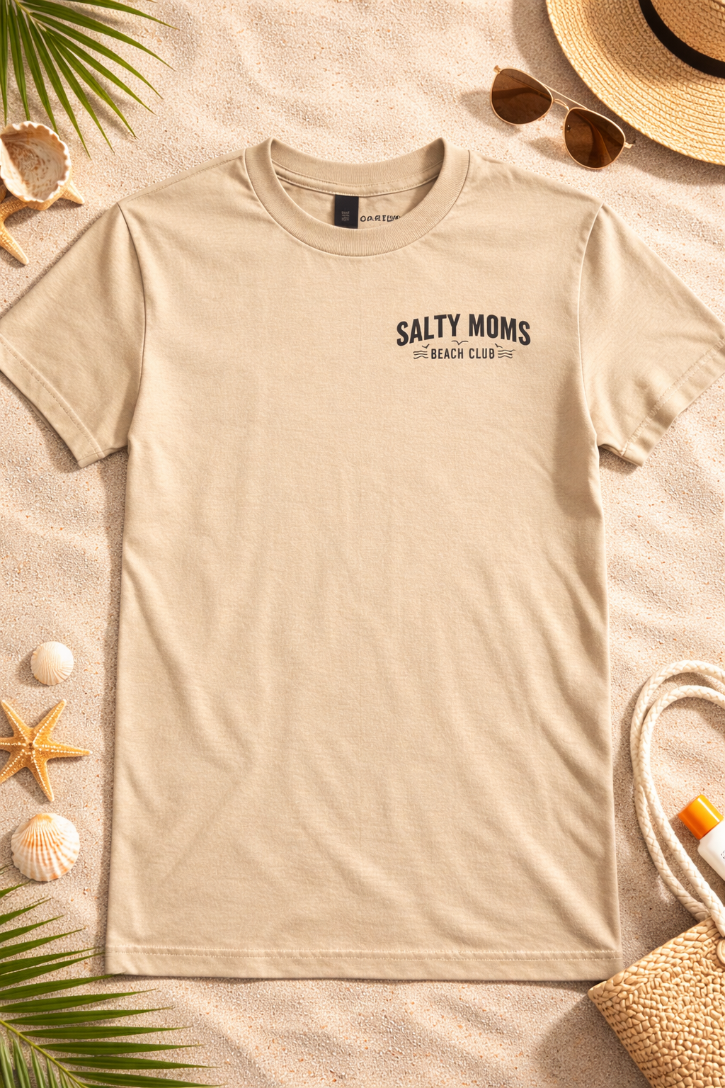 Salty Moms Beach Club Tee Shirt