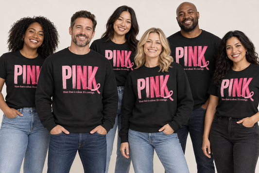 PINK 'More than a colour. It's courage.' TEE SHIRT