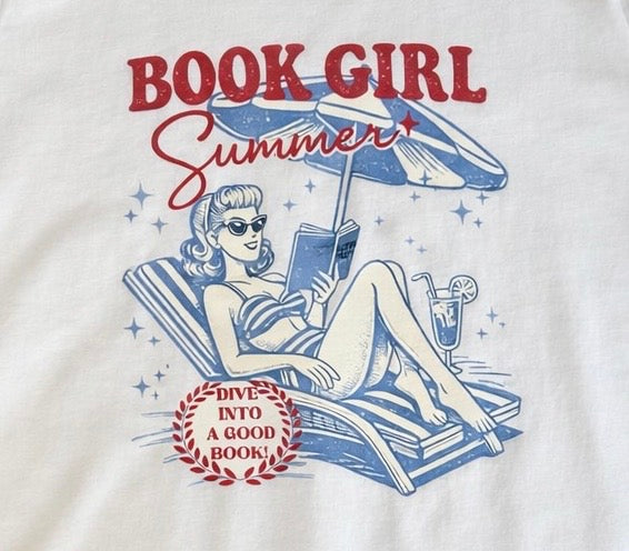 Book Girl Womens T-Shirt