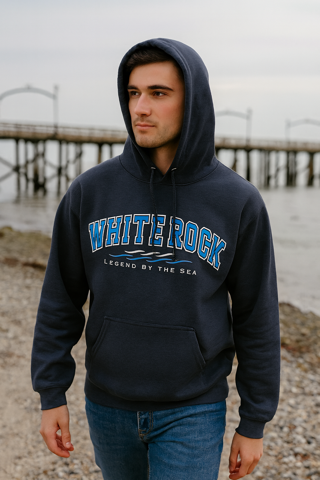 WHITE ROCK Varsity Hoodie