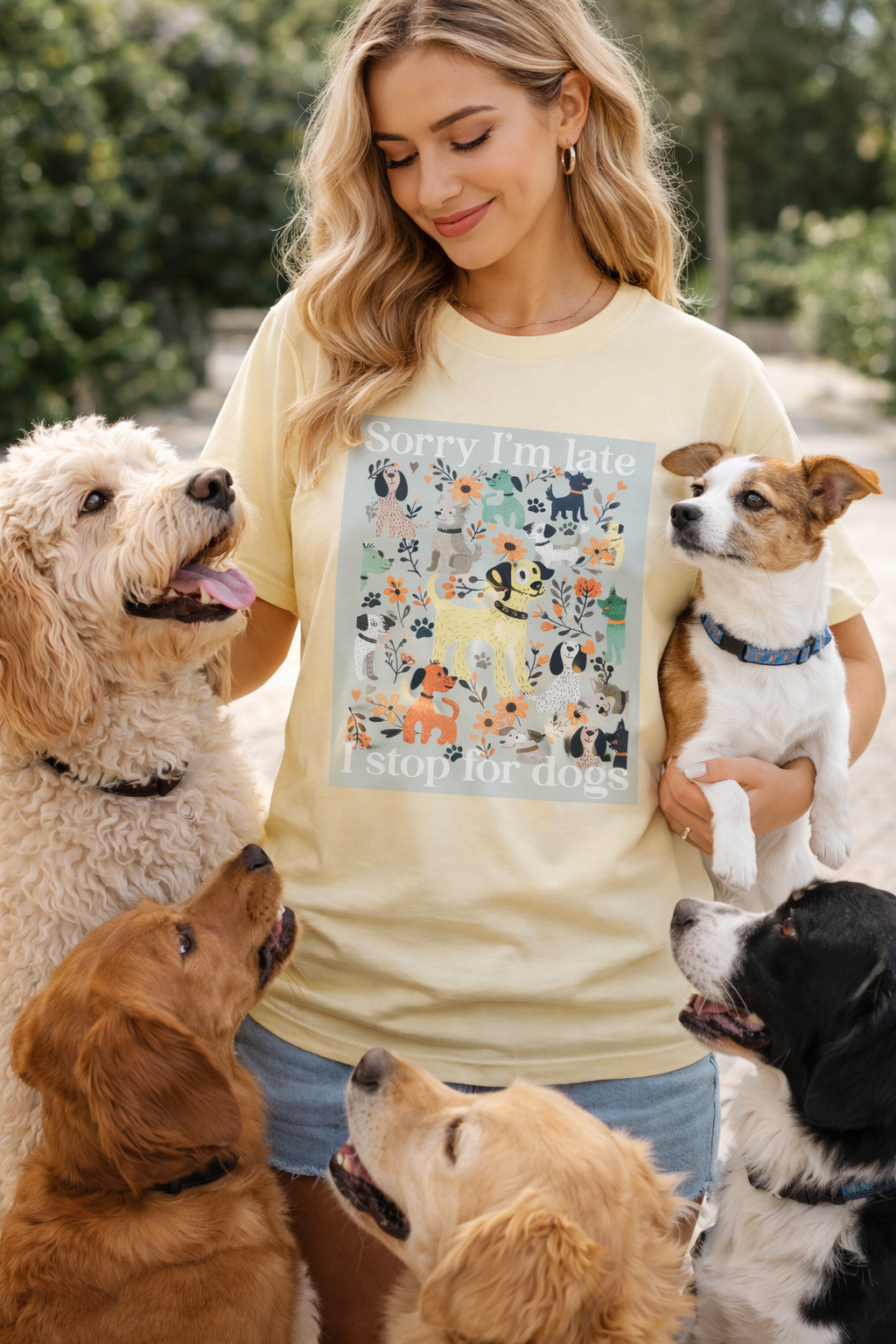I STOP FOR DOGS Tee Shirt