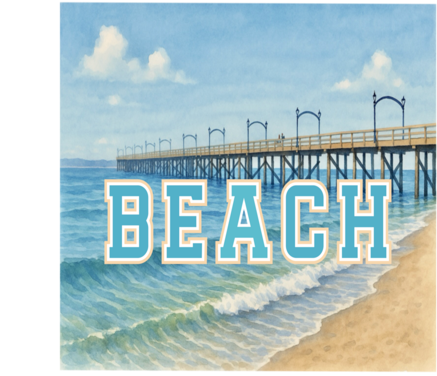 'BEACH' WHITE ROCK PIER Tumbler
