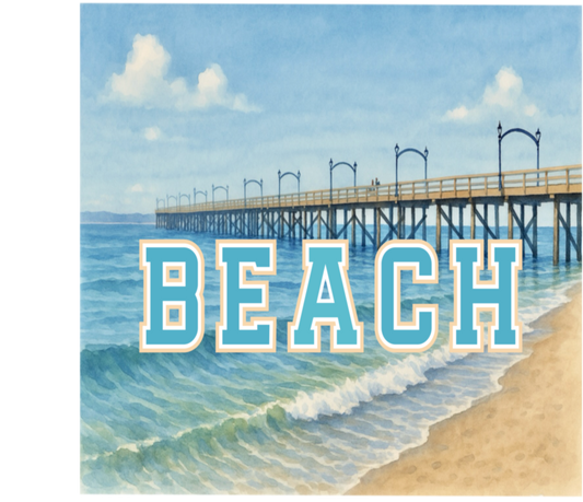 'BEACH' WHITE ROCK PIER Tumbler