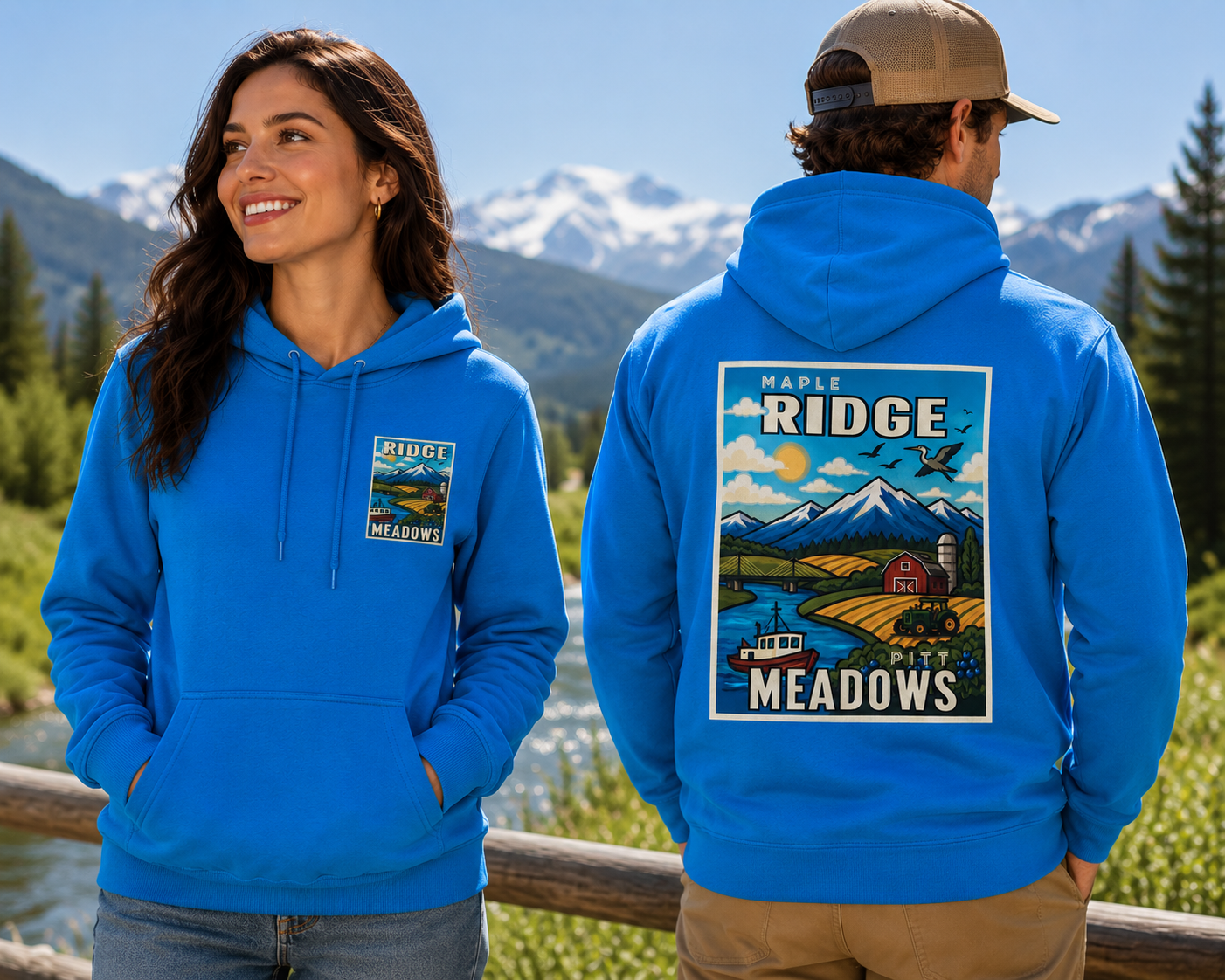 RIDGE MEADOWS Sapphire Unisex Hoodie