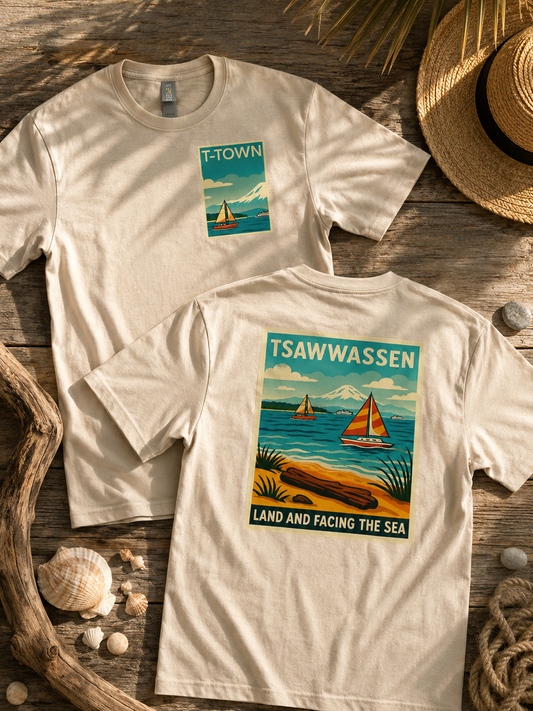 TSAWWASSEN Land Facing The Sea Tee