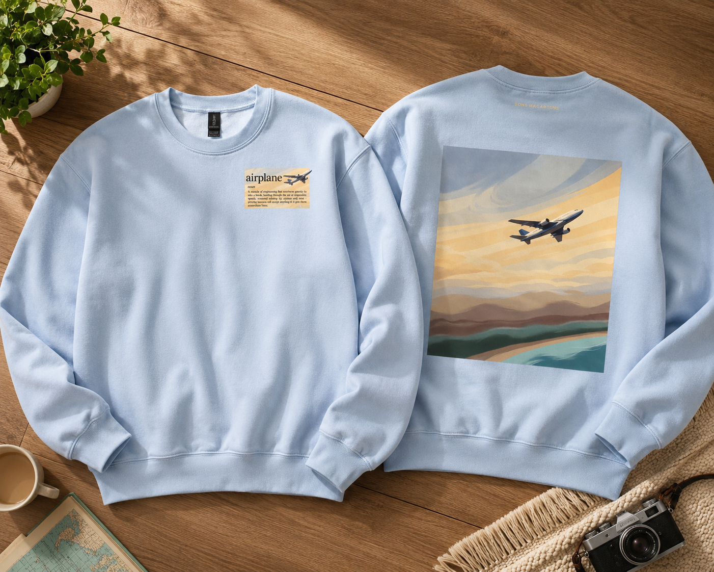AIRPLANE Unisex Crew Sweatshirt