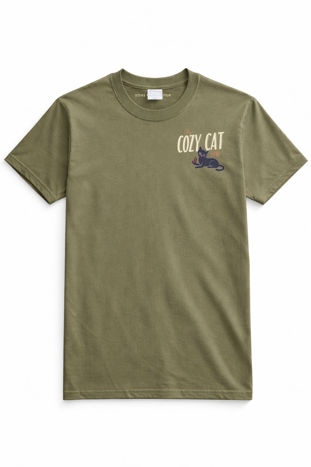 Cozy Cat Club T-Shirt (Cocoa version)