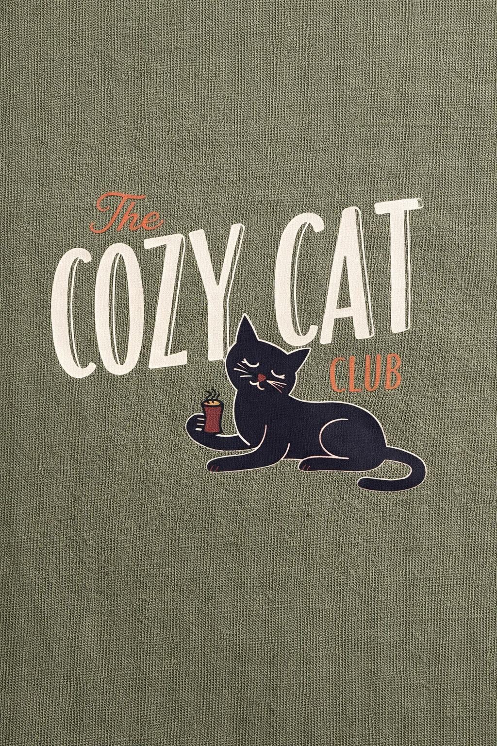 Cozy Cat Club T-Shirt (Cocoa version)