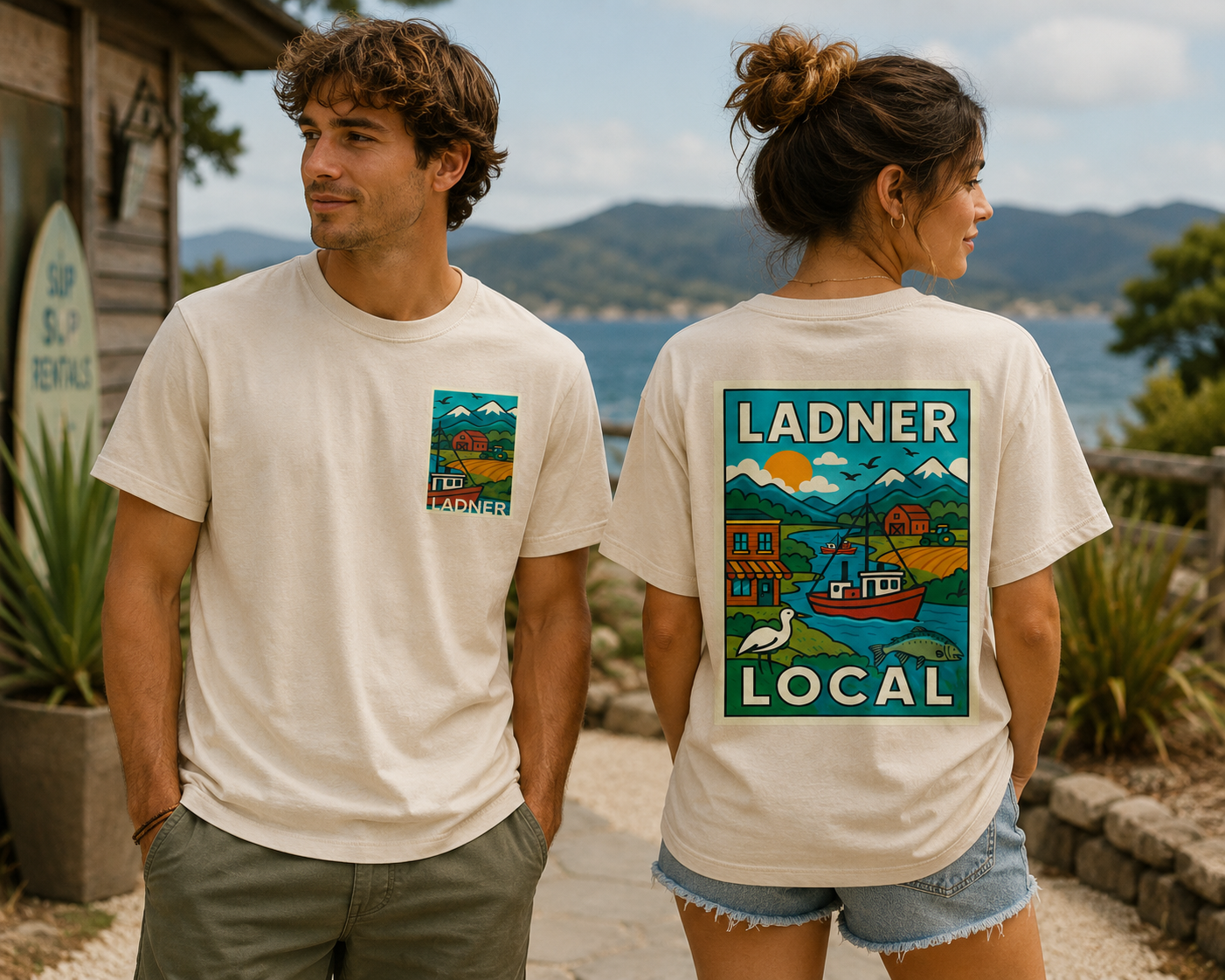 Ladner Local sand colour Tee