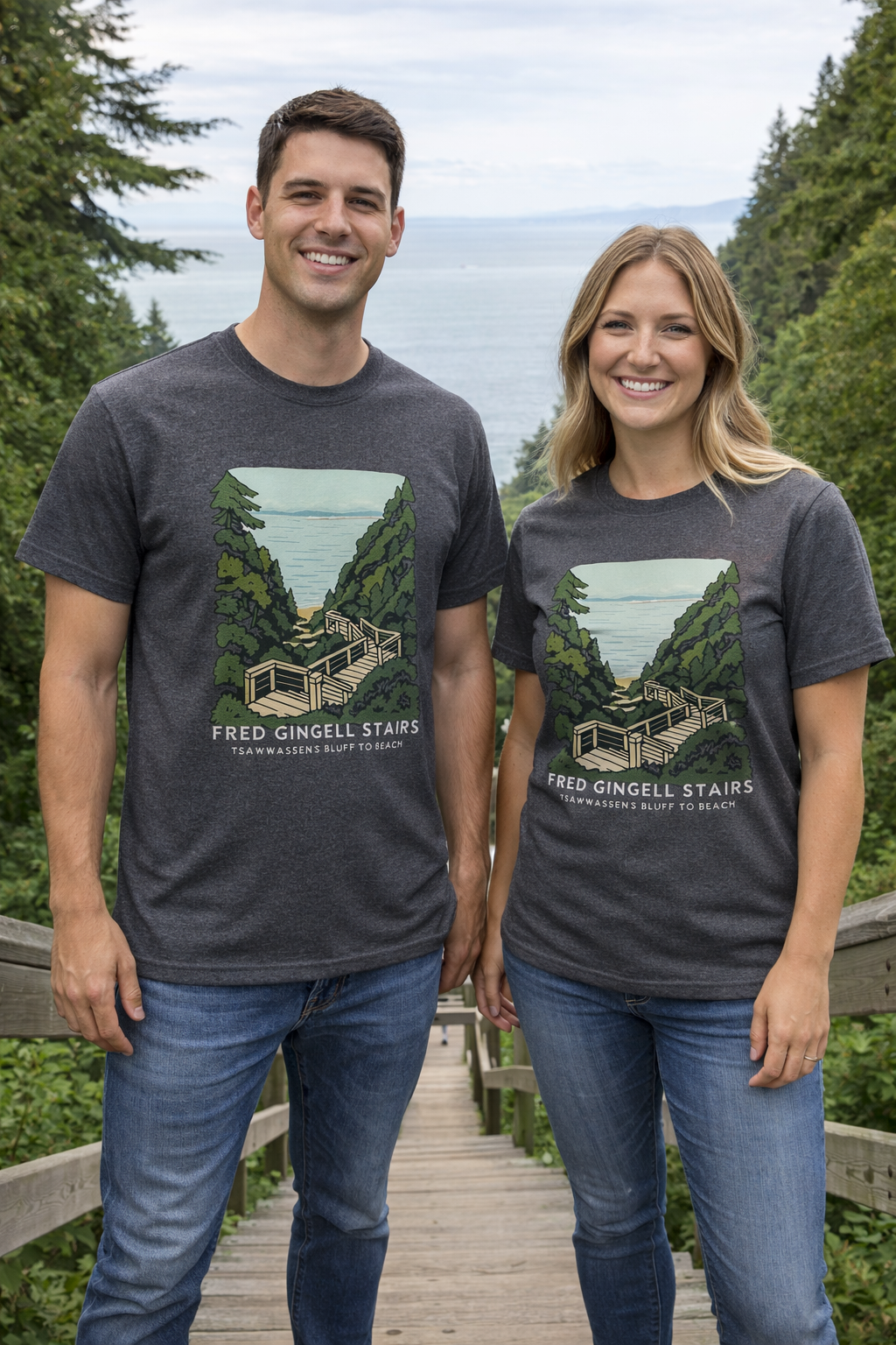 FRED GINGELL STAIRS T-shirt