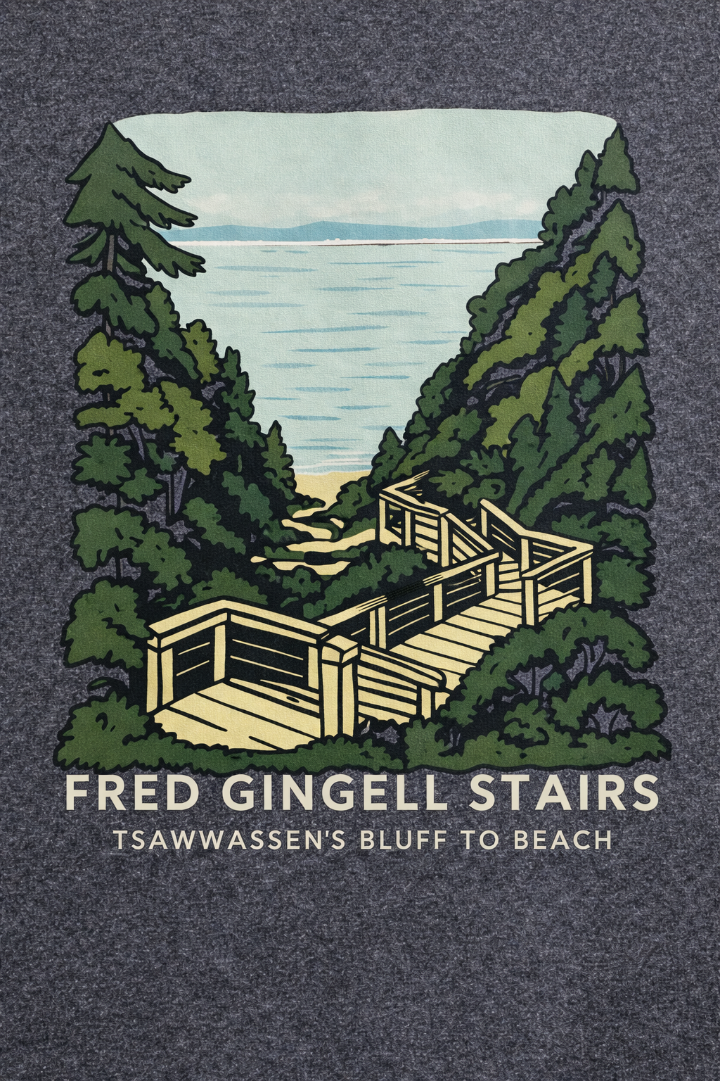 FRED GINGELL STAIRS T-shirt