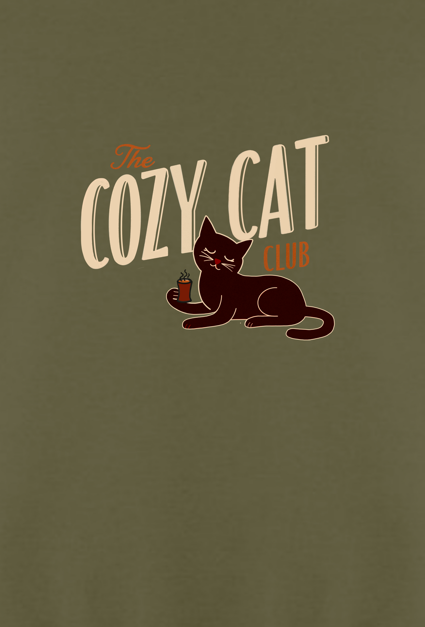 Cozy Cat Club Hoodie (Cocoa version)