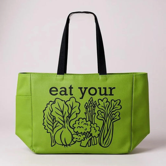 Eat Your Veggies Grocery Tote Bag