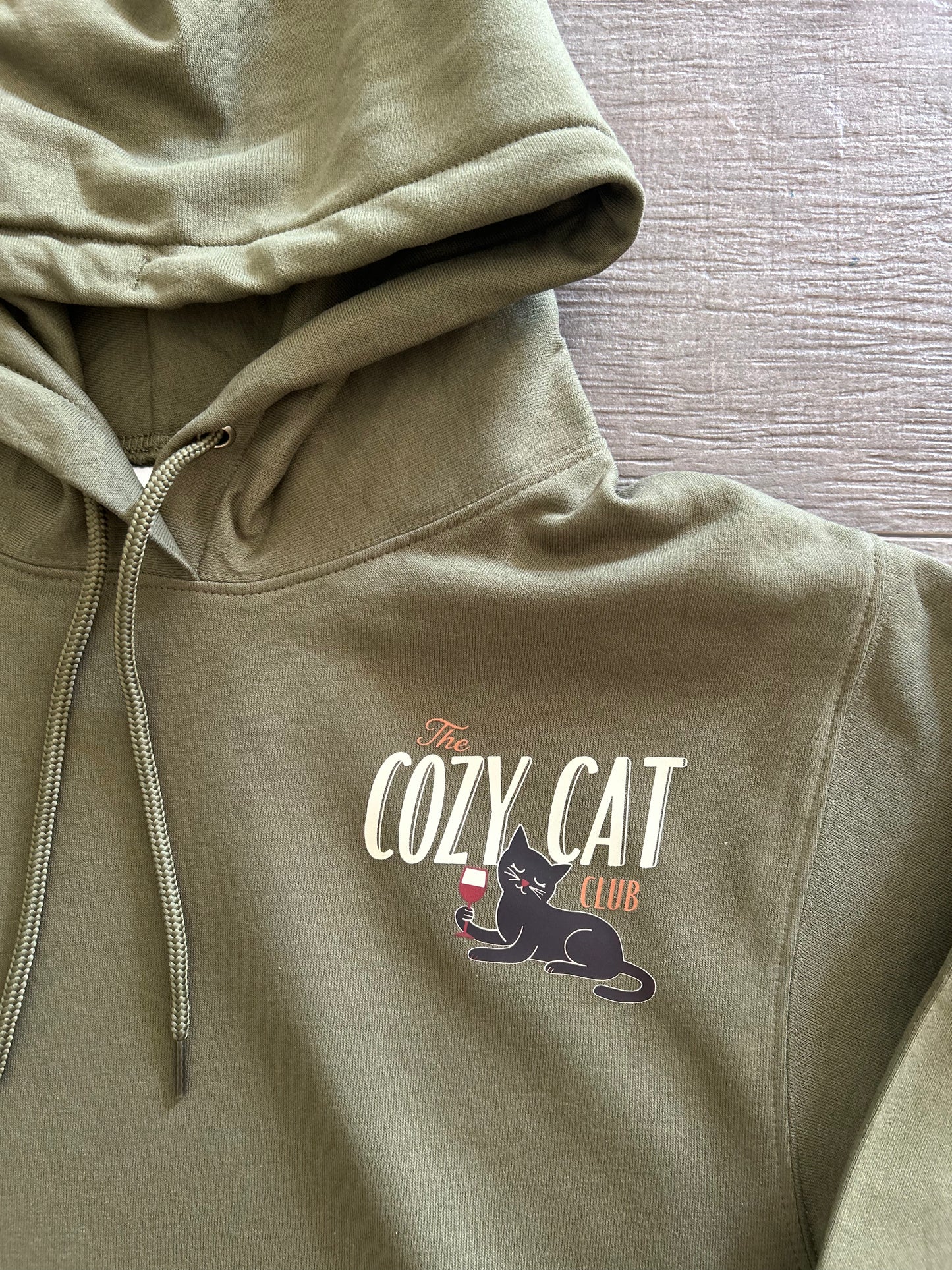 Cozy Cat Club Hoodie (Wine version)