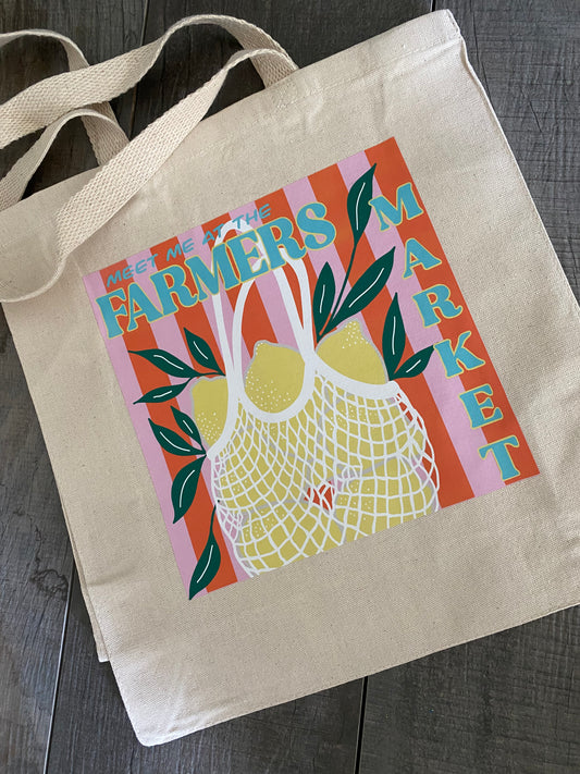 Lemon Farmers Market Bag