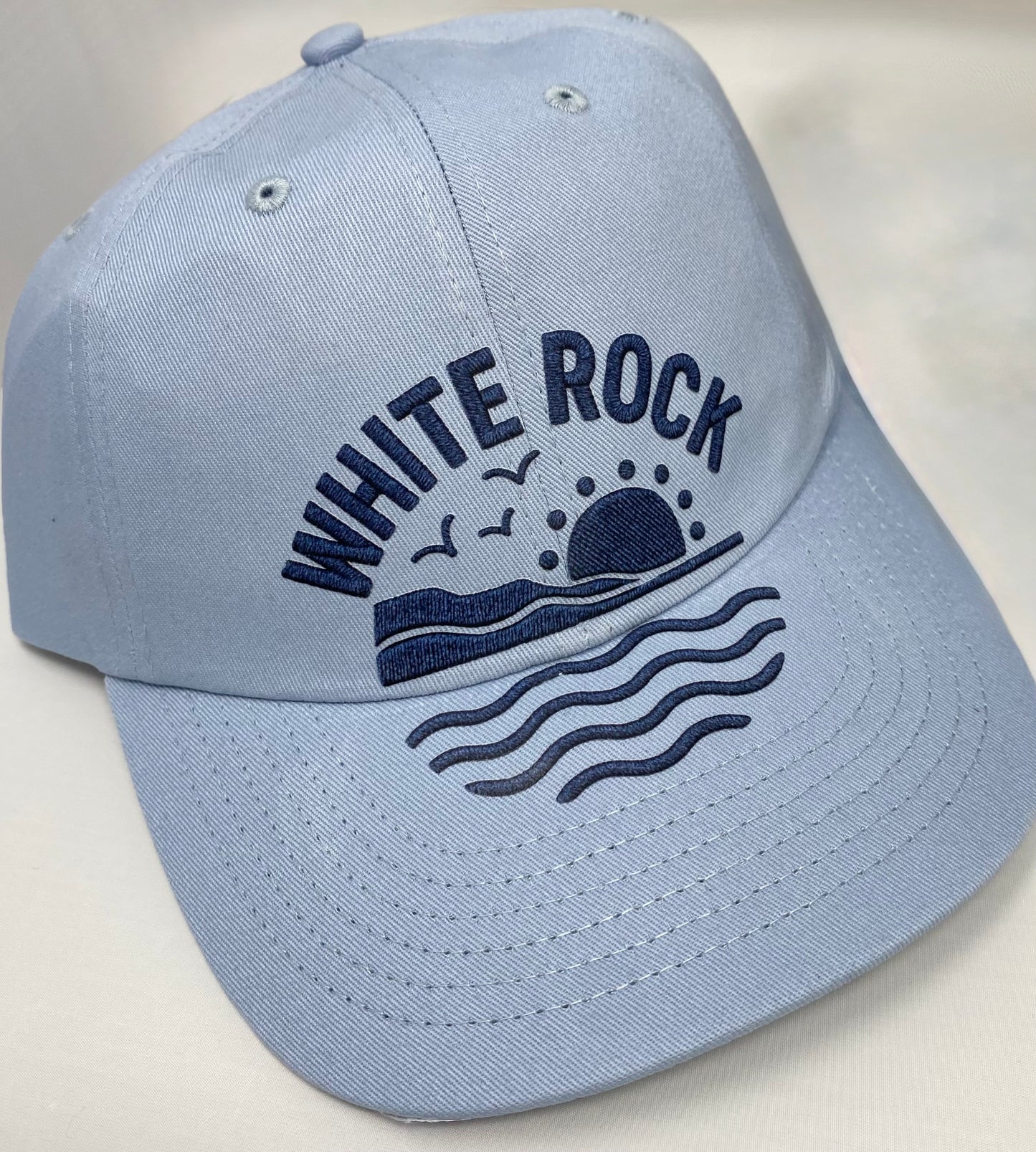 White Rock Ocean Scene Cap