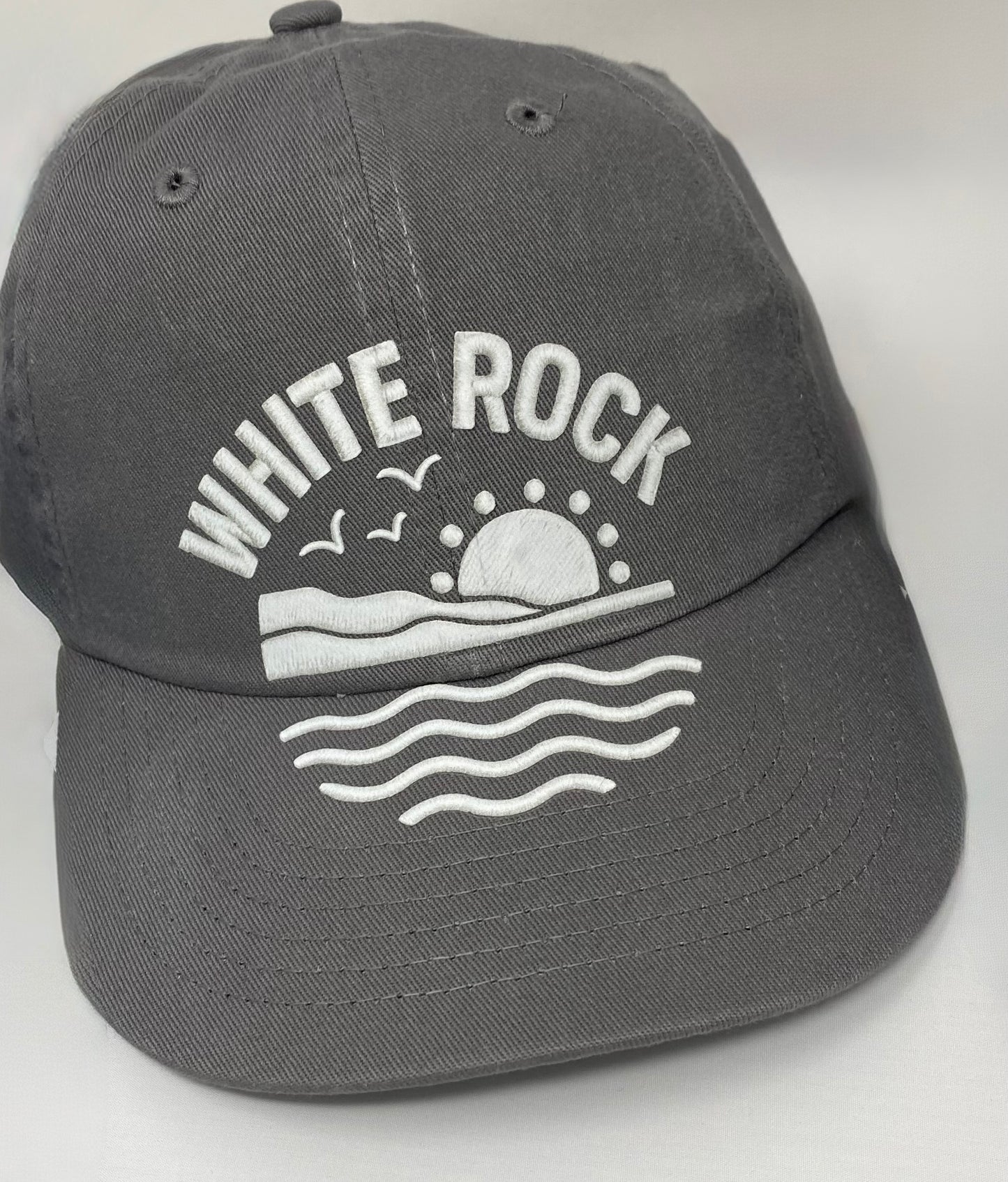 White Rock Ocean Scene Cap