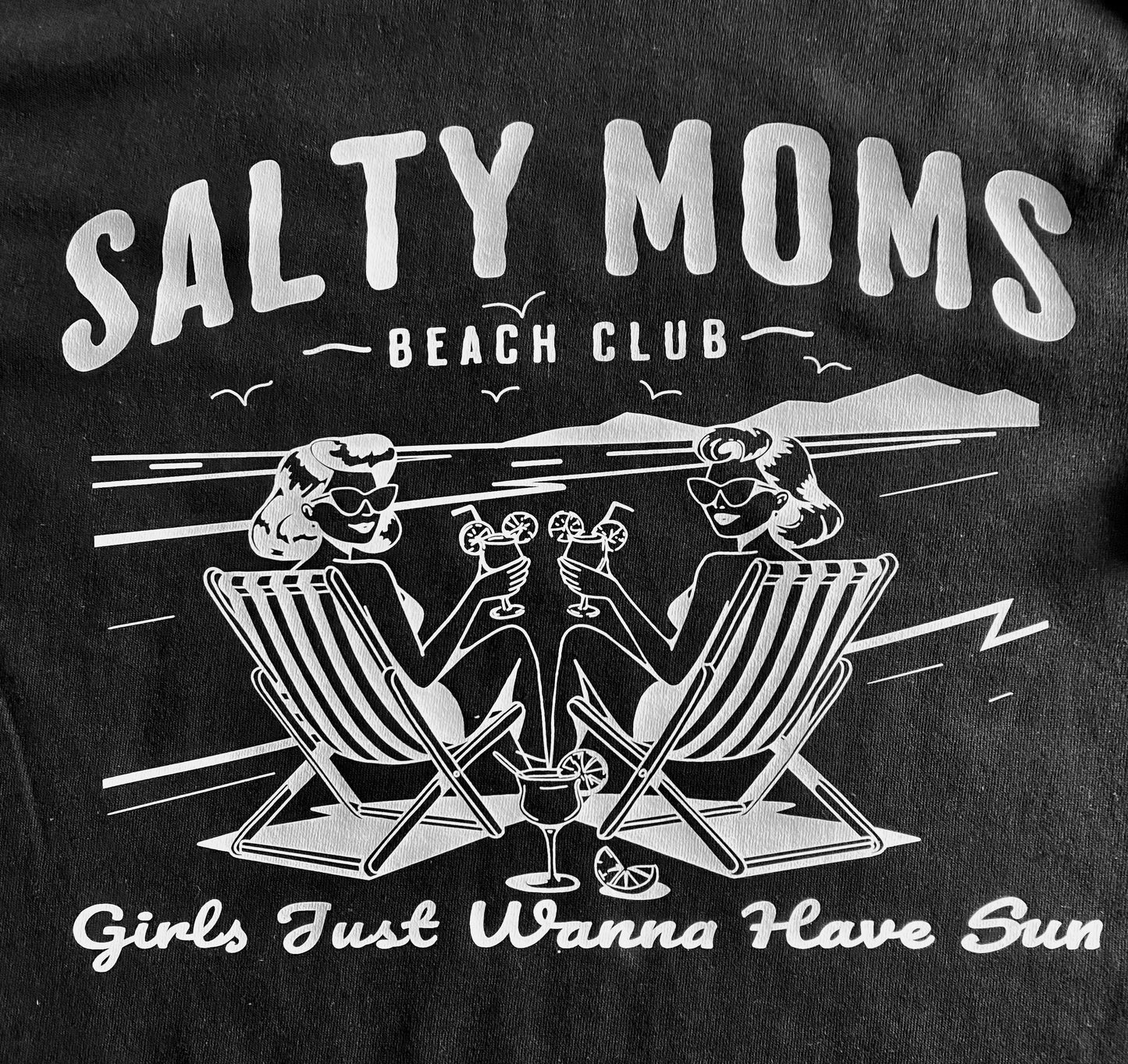 Salty Moms Beach Club Tee Shirt