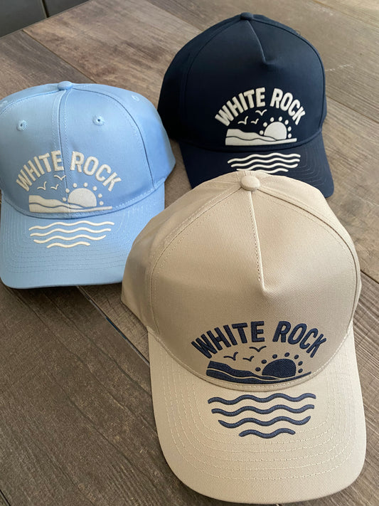 White Rock Ocean Scene Cap