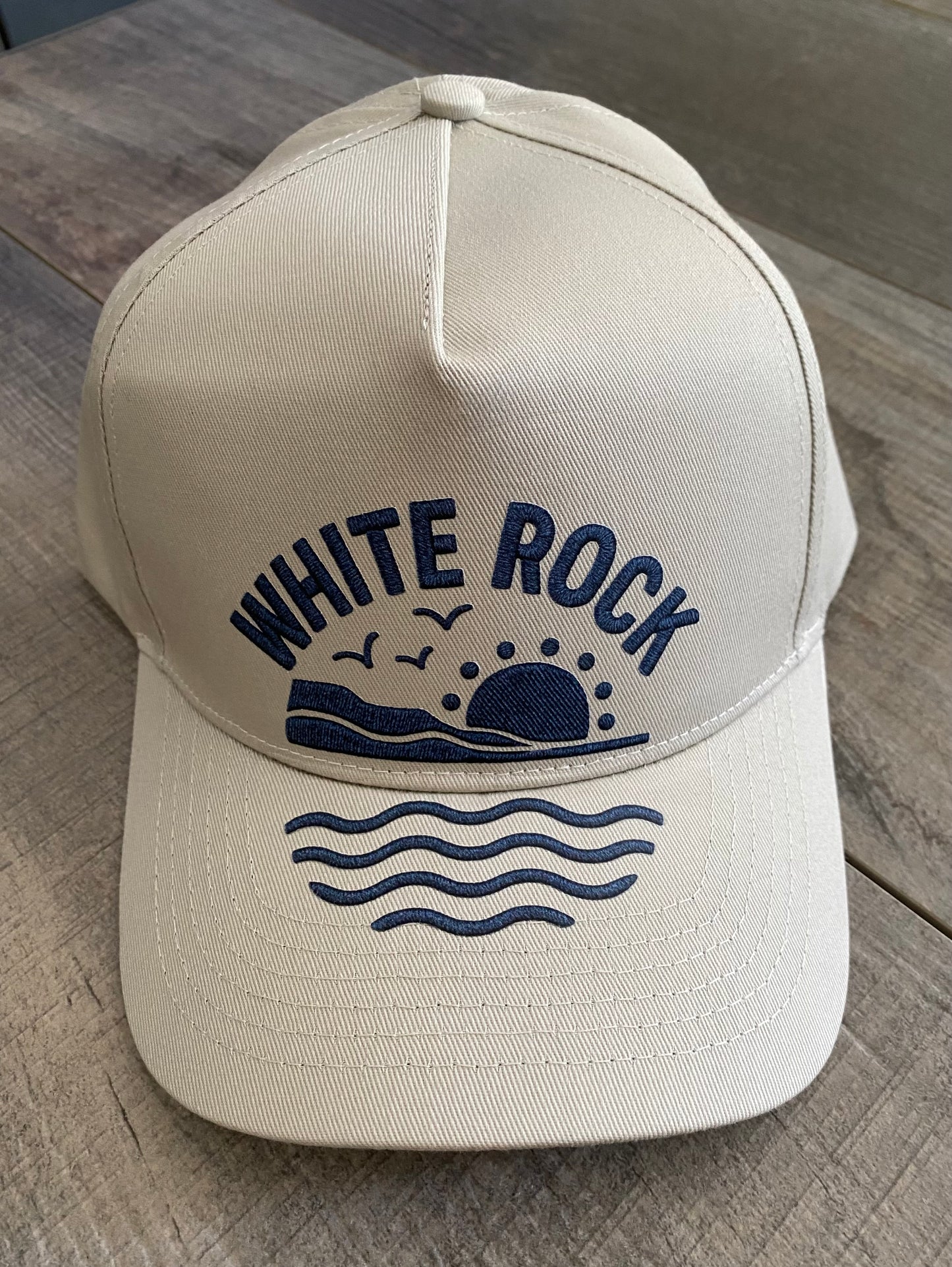White Rock Ocean Scene Cap