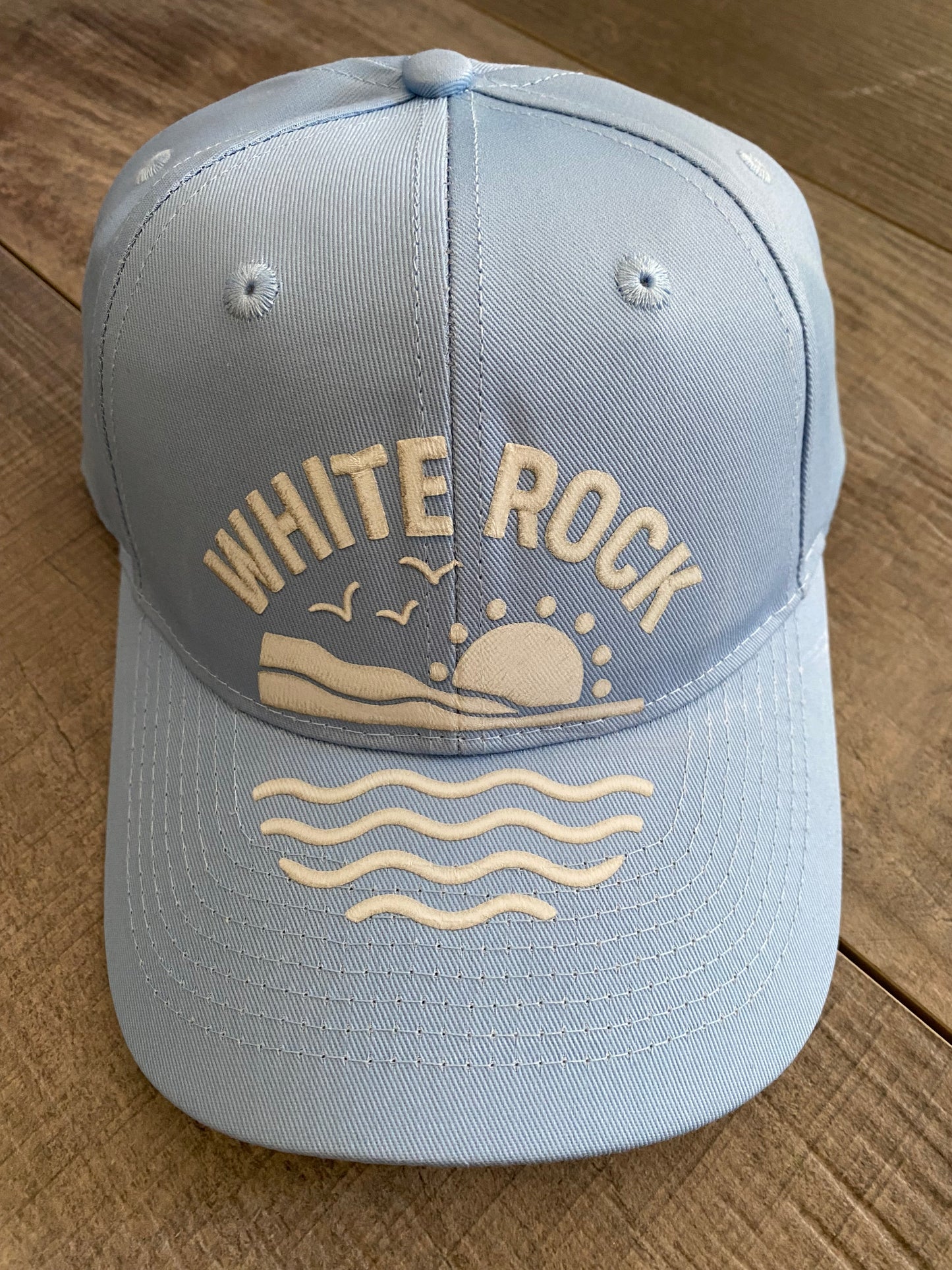 White Rock Ocean Scene Cap