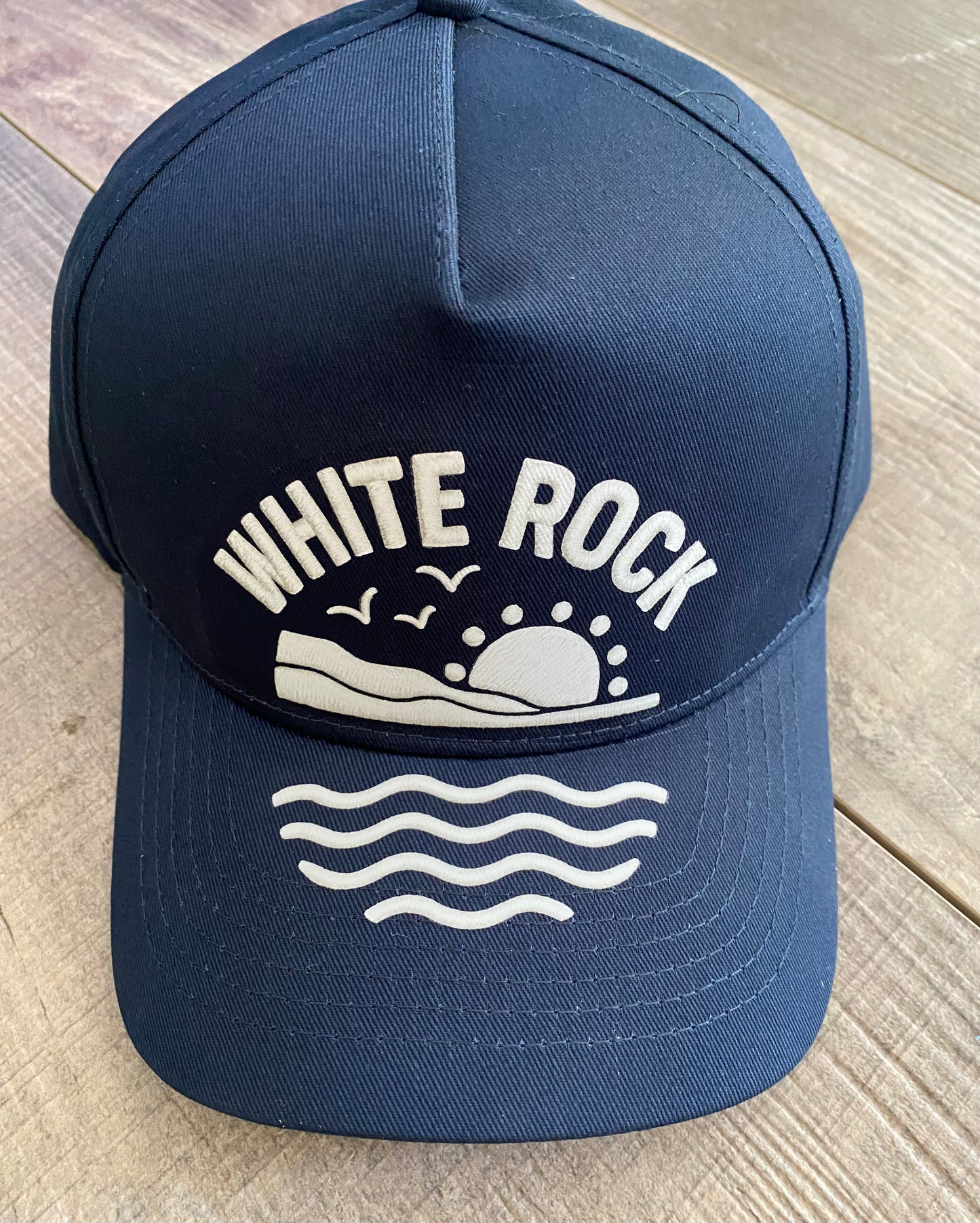 White Rock Ocean Scene Cap