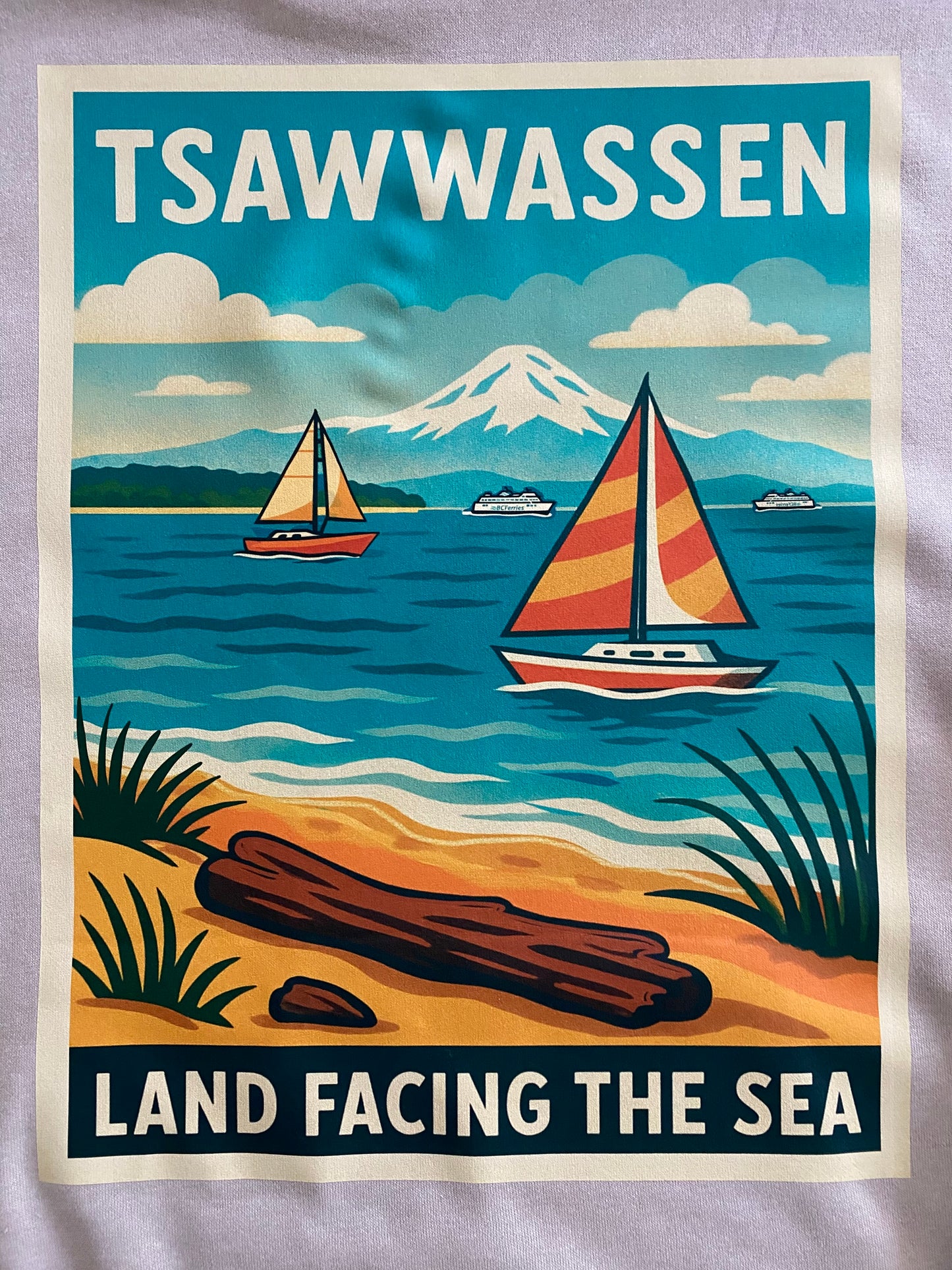 TSAWWASSEN Land Facing The Sea Tee