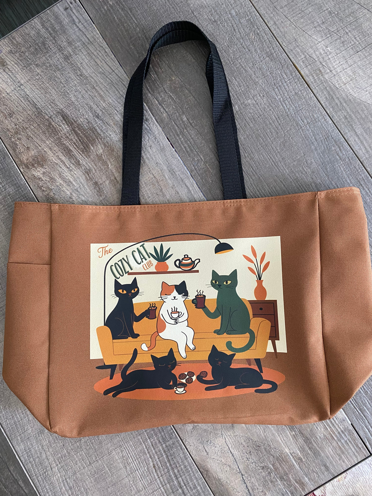Cozy Cat Club Carryall Tote