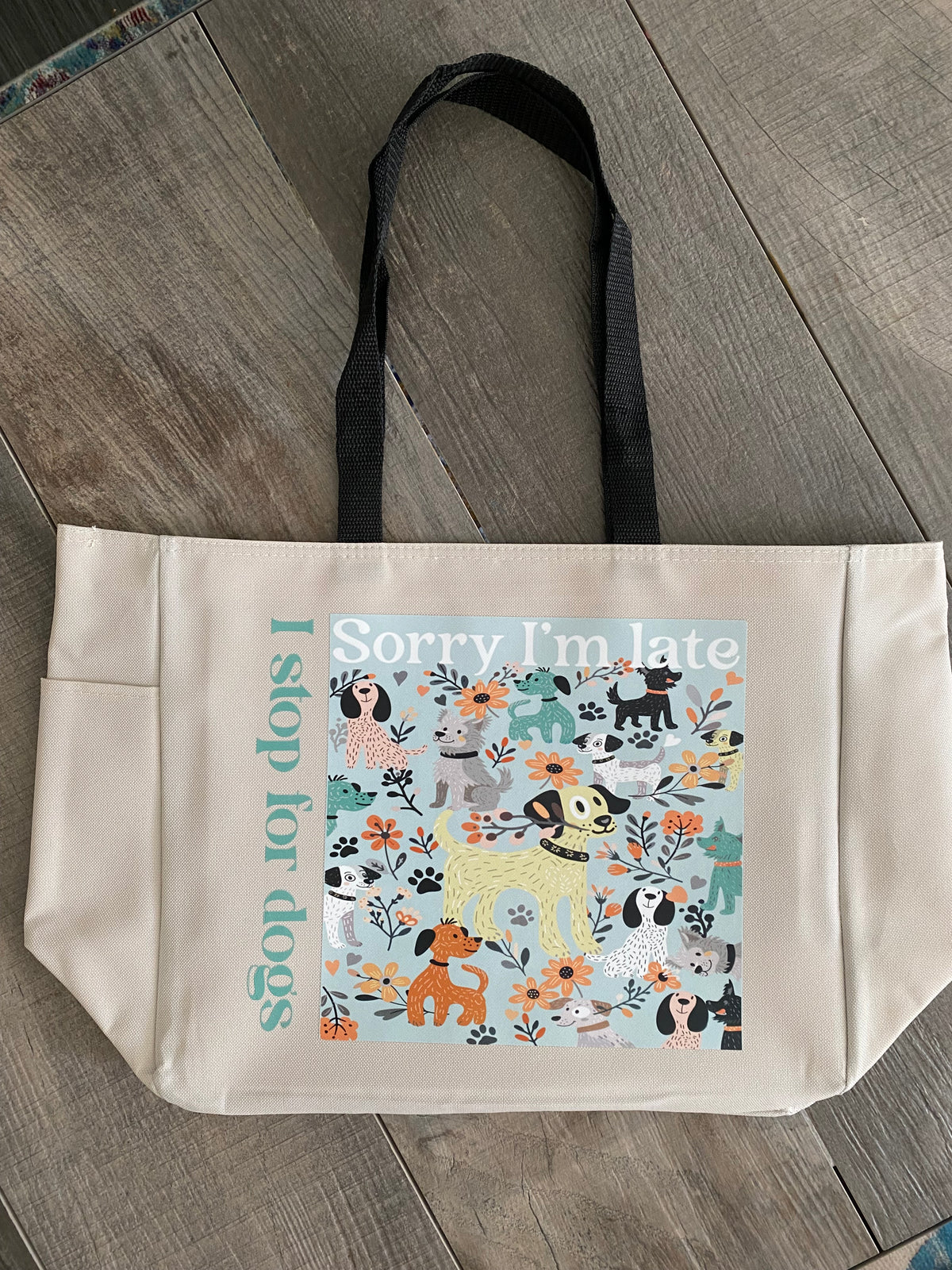 I Stop For Dogs Carryall Tote
