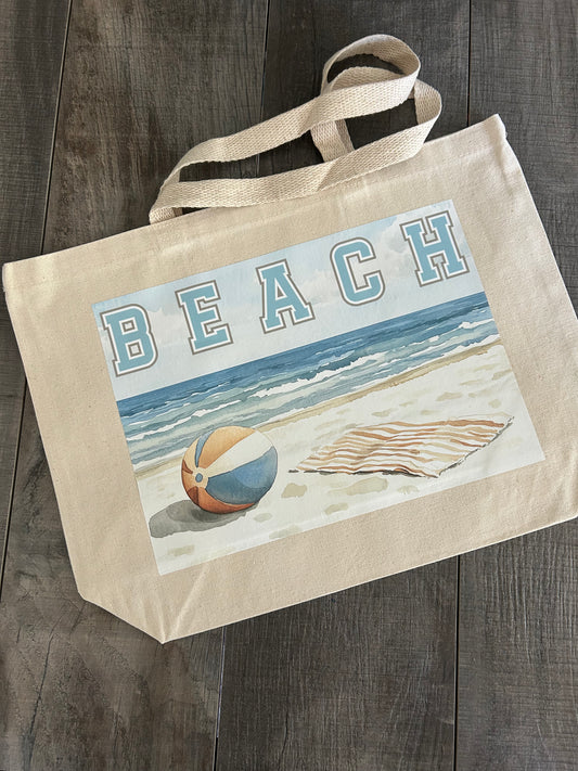 West Coast Waves Beach Bag