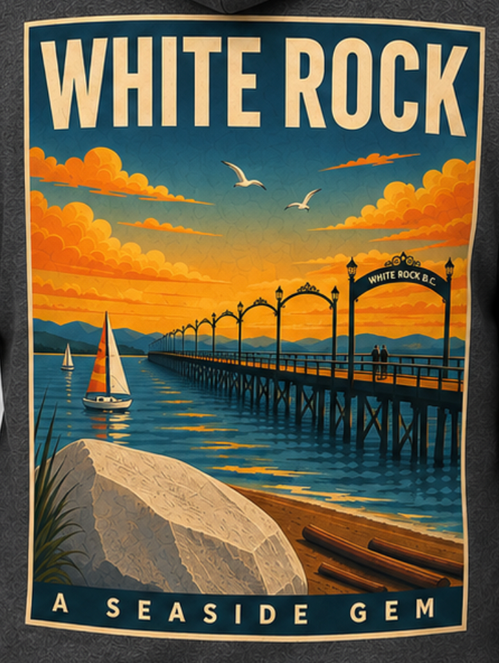 White Rock 'Seaside Gem' Zip Up Hoodie