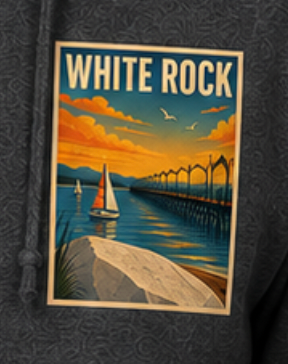 White Rock 'Seaside Gem' Zip Up Hoodie