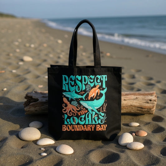 Respect the Locals BOUNDARY BAY tote bag