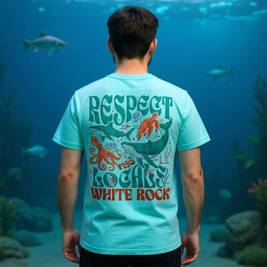 Respect The Locals WHITE ROCK Tee